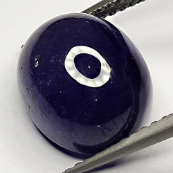8.81ct Zafiro Azul cabujón oval 10.7x9.3mm