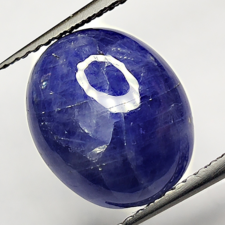 6.80ct Zaffiro Blu cabochon ovale 12.0x10.1mm