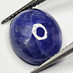 6.80ct Blue Sapphire cabochon oval 12.0x10.1mm