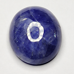 6.80ct Blue Sapphire cabochon oval 12.0x10.1mm