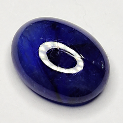 4.44ct Blauer Saphir cabochon oval 11.0x8.5mm