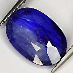 2.06ct Blauer Saphir ovalschliff 9.6x6.8mm