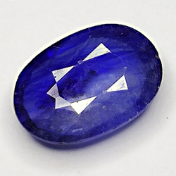 2.06ct Blauer Saphir ovalschliff 9.6x6.8mm