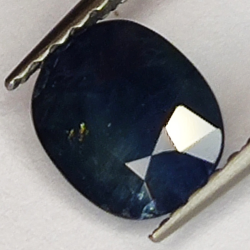 1.09ct Zafiro Azul talla oval 6.6x5.5mm