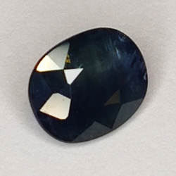 1.09ct Blue Sapphire oval cut 6.6x5.5mm