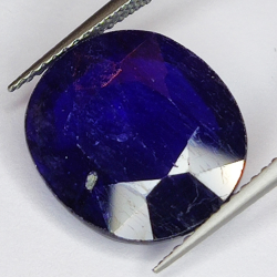 10.14ct Blauer Saphir Ovalschliff 14.5x13.0mm