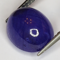 7.24ct Blue Sapphire cabochon oval 11.4x9.1mm