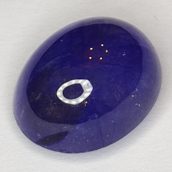 7.24ct Blauer Saphir cabochon oval 11.4x9.1mm