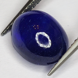 5.41ct Bleu Saphir cabochon ovale 10.3x8.1mm