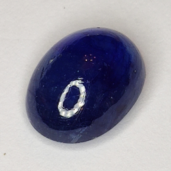 4.77ct Blauer Saphir cabochon oval 10.9x8.1mm