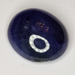 9.51ct Blauer Saphir cabochon oval 13.9x11.9mm