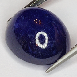 9.06ct Blauer Saphir cabochon oval 12.2x10.3mm