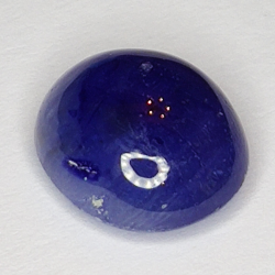 6.37ct Blauer Saphir cabochon oval 11.3x9.6mm