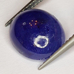 6.37ct Blue Sapphire cabochon oval 11.3x9.6mm