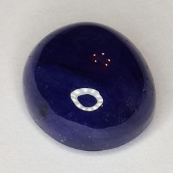 10.06ct Blauer Saphir cabochon oval 11.8x10.6mm