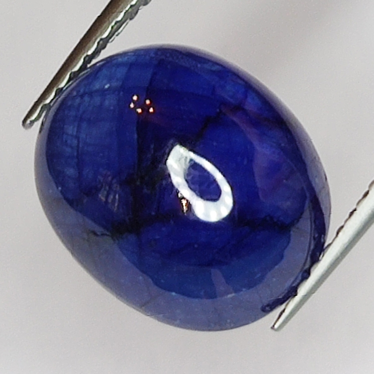 8.93ct Blauer Saphir cabochon oval 12.2x10.0mm