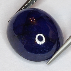 8.93ct Blauer Saphir cabochon oval 12.2x10.0mm