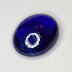 5.74ct Blauer Saphir cabochon oval 11.5x9.2mm