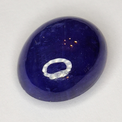 8.42ct Blauer Saphir cabochon oval 12.4x10.3mm