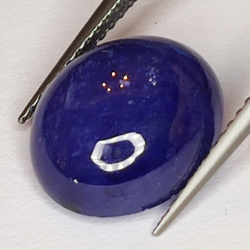 8.42ct Blauer Saphir cabochon oval 12.4x10.3mm