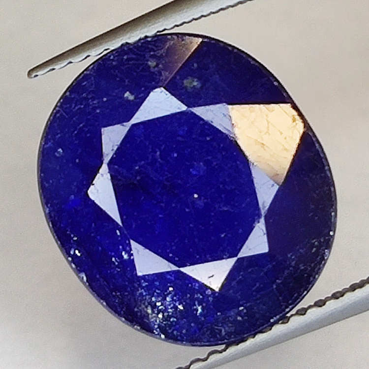 9.44ct Blauer Saphir Ovalschliff 13.7x12.2mm