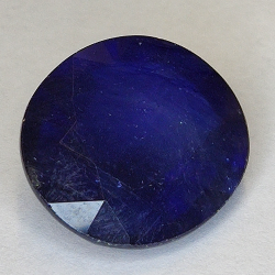 20.89ct Bleu Saphir coupe ovale 17.9x16.4mm