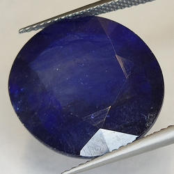 20.89ct Blue Sapphire oval cut 17.9x16.4mm