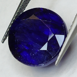 10.51ct Zafiro Azul talla oval 13.1x11.8mm