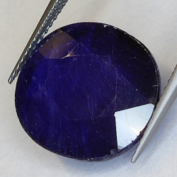 15.86ct Blauer Saphir Ovalschliff 16.1x14.2mm