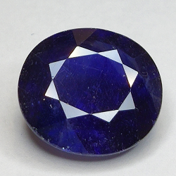 12.72ct Blauer Saphir Ovalschliff 14.9x13.5mm