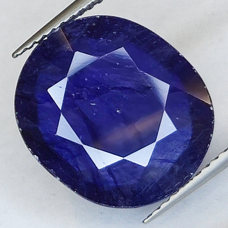 10.21ct Blauer Saphir Ovalschliff 14.8x13.0mm