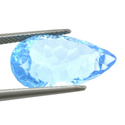 14,86ct Swiss BlueTopaz Millenium Pear Cut