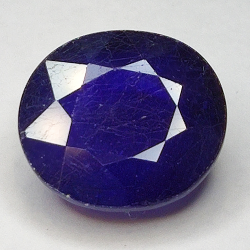 15.05ct Blauer Saphir Ovalschliff 15.3x13.8mm