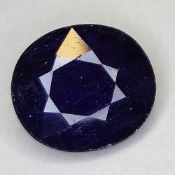 7.30ct Blue Sapphire oval cut 12.7x11.3mm