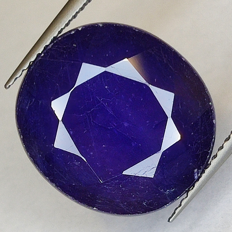 14.76ct Blauer Saphir Ovalschliff 16.0x14.4mm