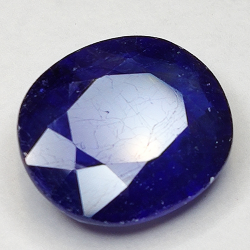 10.51ct Blauer Saphir Ovalschliff 14.3x12.8mm