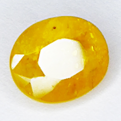 2.26ct Gelber Saphir ovalschliff 7.9x6.5mm