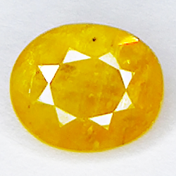 2.26ct Gelber Saphir ovalschliff 7.9x6.5mm