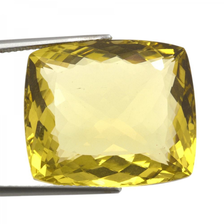 37,97ct. Lemon Quartz Cushion Cut