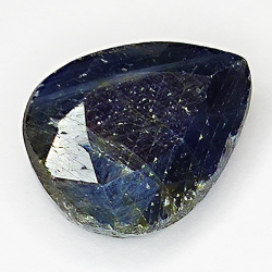 15.60ct Blauer Saphir birnenschliff 16.0x12.6mm