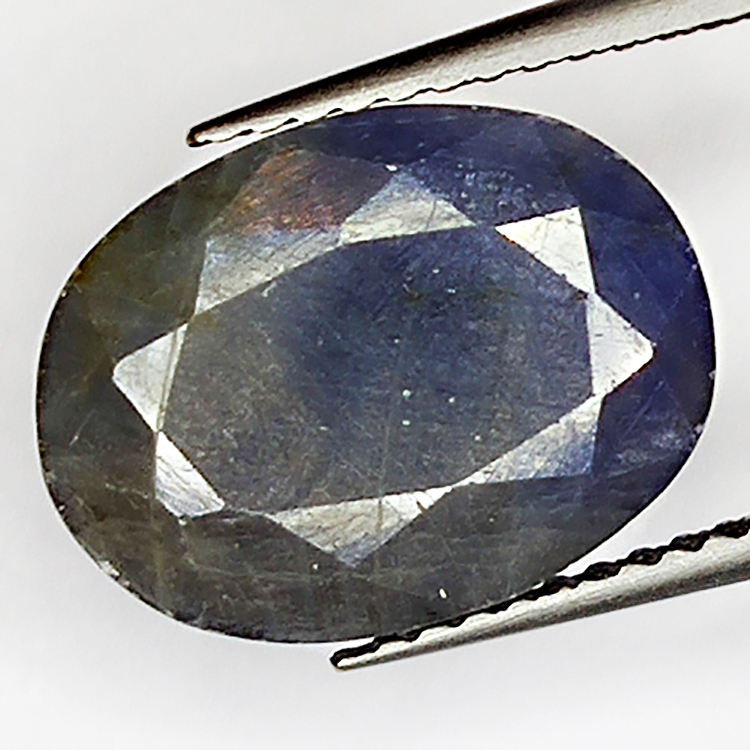 6.25ct Blauer Saphir Ovalschliff 12.9x9.6mm