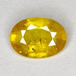 1.48ct Gelber Saphir ovalschliff 8.3x5.8mm