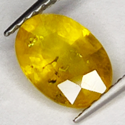 1.48ct Gelber Saphir ovalschliff 8.3x5.8mm