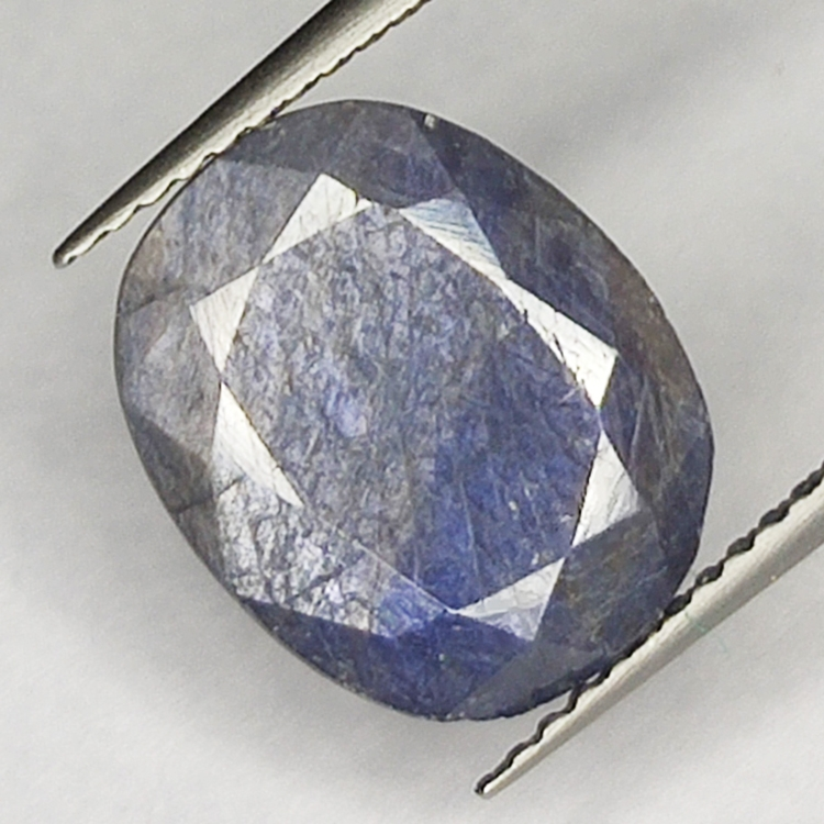 5.50ct Blauer Saphir Ovalschliff 12.6x10.2mm