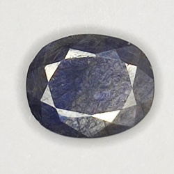 5.50ct Blue Sapphire coupe ovale 12.6x10.2mm