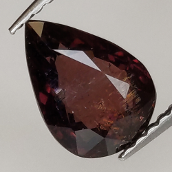 1.46ct Pear cut rubellite tourmaline 8.9x6.2mm