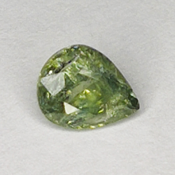 0.82ct Green Sapphire pear cut 6.5x5.1mm