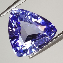 1.30ct Blue Sapphire trilliant cut 7.3x6.7mm