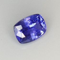 1.08ct Saphir Bleu coupe coussin 6.7x4.8mm