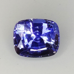 0.98ct Saphir bleu coupe coussin 5.9x4.9mm